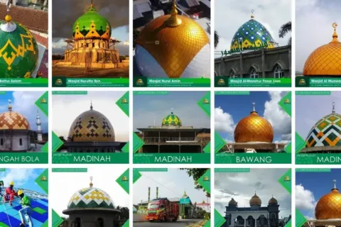 Beragam Jenis Kubah Masjid Yang Perlu Anda Ketahui