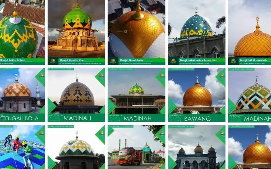 Beragam Jenis Kubah Masjid Yang Perlu Anda Ketahui